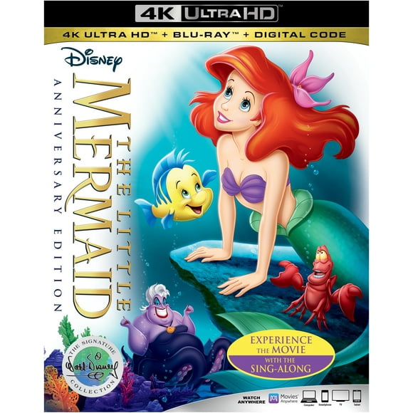 The Little Mermaid (30th Anniversary Signature Collection) (4K Ultra HD + Blu-ray + Digital Copy), Disney, Kids & Family