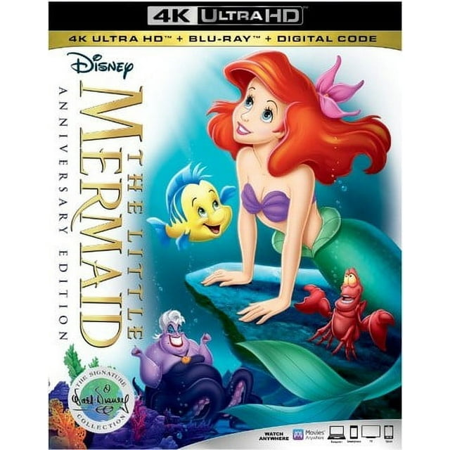 The Little Mermaid (30th Anniversary Signature Collection) (4K Ultra HD + Blu-ray + Digital Copy), Walt Disney Video, Kids & Family
