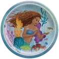 thumbnail image 1 of The Little Mermaid 7" Round Iridescent Cake Plates - 8ct, 1 of 1