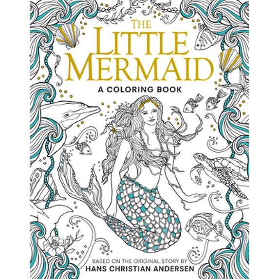 Pre-Owned The Little Mermaid: A Coloring Book (Paperback) 1626868867 9781626868861