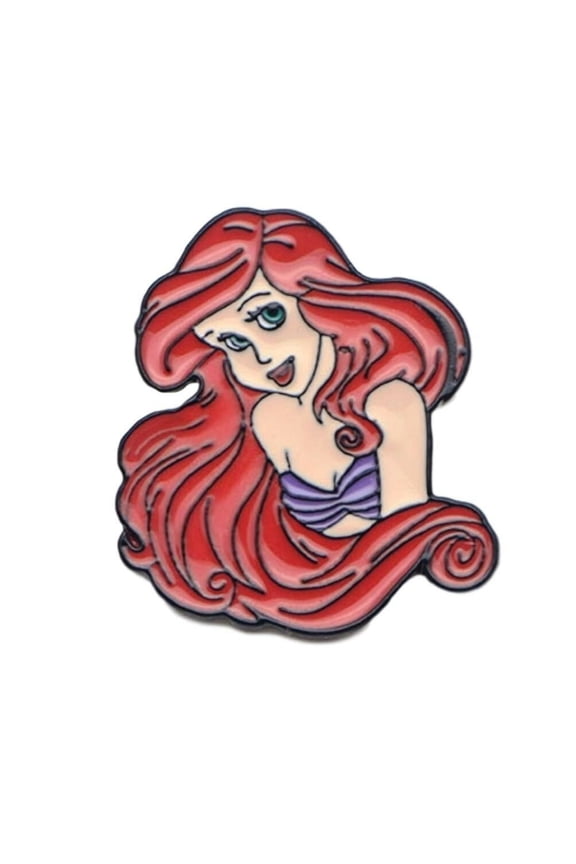 The Little Mermaid Ariel Character Enamel Metal Logo Pin