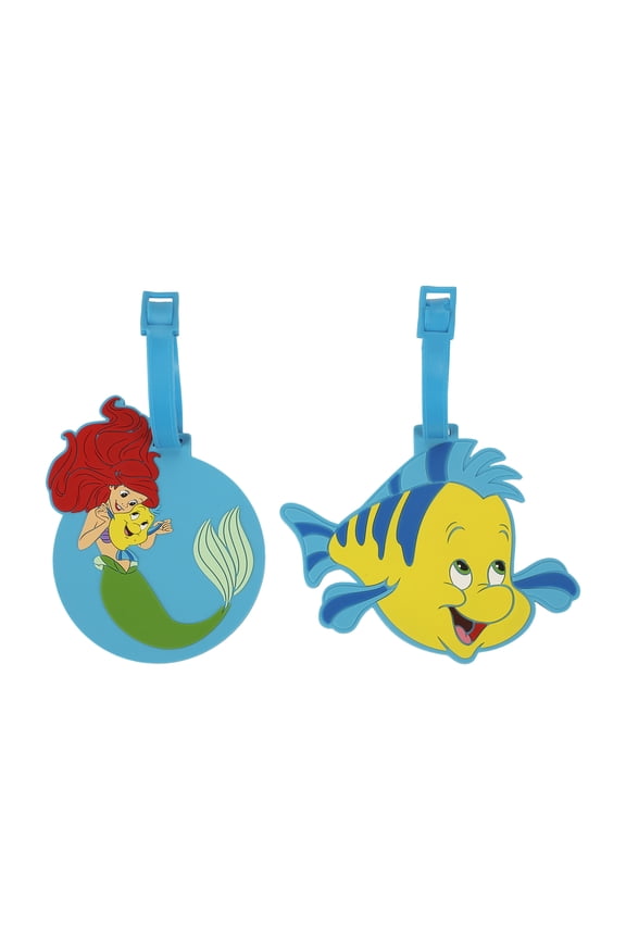 The Little Mermaid Ariel & Flounder 2-Piece Luggage Tag Set