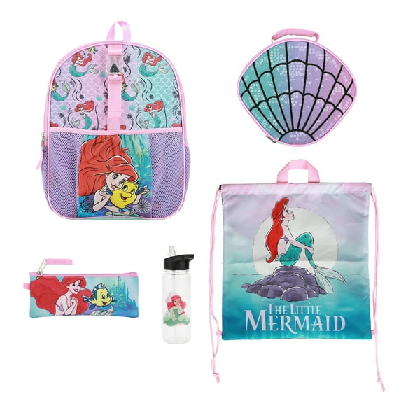 The Little Mermaid Ariel & Flounder 3-Piece Backpack Set
