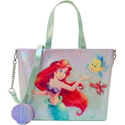 The Little Mermaid Ariel, Flounder, and Sebastian Tote Bag Loungefly