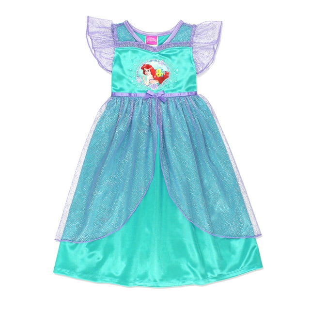 The Little Mermaid Ariel Toddler Girls Fantasy Gown Nightgown Pajamas 21LM165TGS