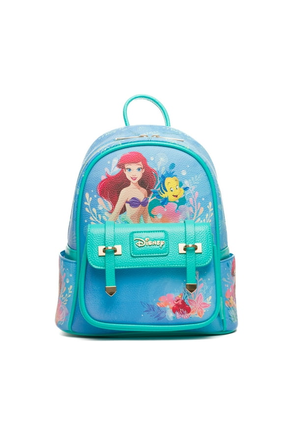 The Little Mermaid - Ariel WondaPop 11" Vegan Leather Fashion Mini Backpack