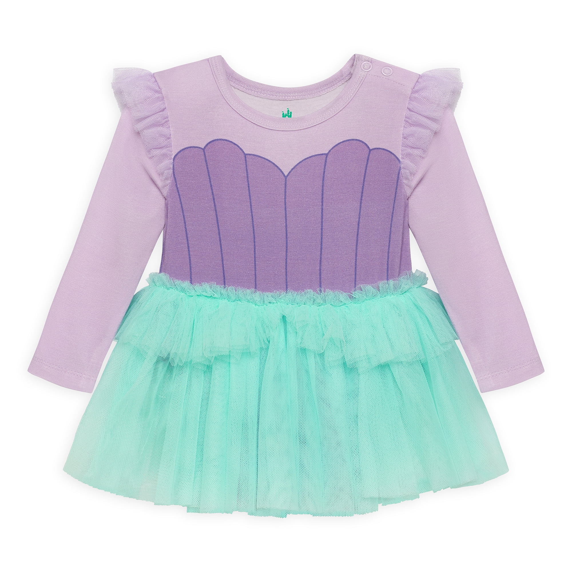The Little Mermaid Baby Girls Cozy and Comfortable Viscose Cosplay Dress, Sizes 0/3M-24M