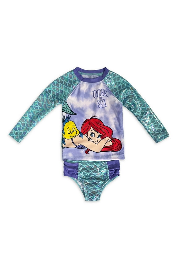 Baby Toddler Girl Rash Guard Swimsuit