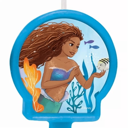 The Little Mermaid Birthday Candle, 1ct