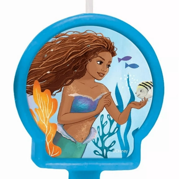 The Little Mermaid Birthday Candle, 1ct