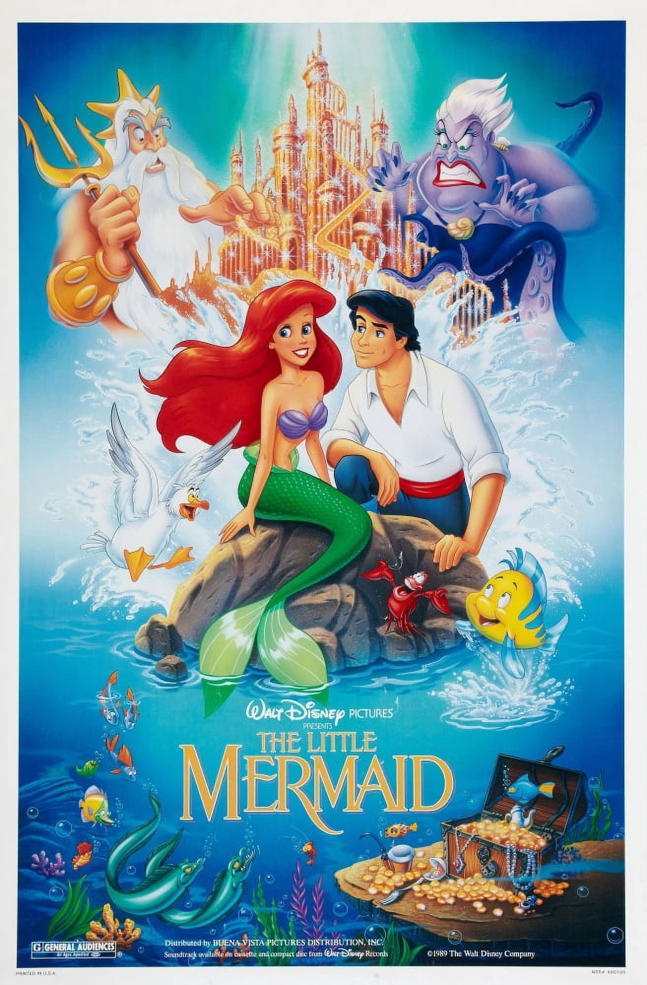 The Little Mermaid Canvas Art - (24 x 36)