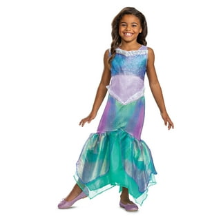 Flounder Fish Outfit Romper Little Mermaid Costume Halloween Twin Girl  Ariel