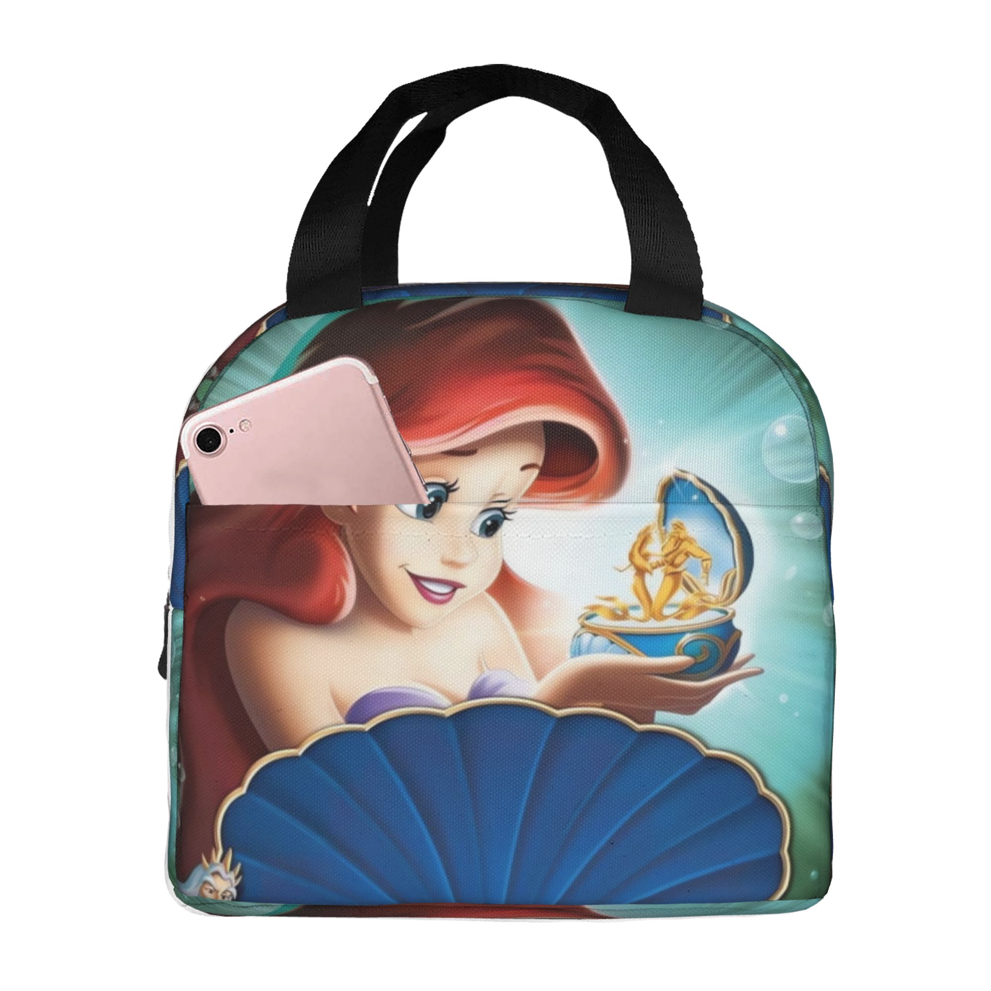 The Little Mermaid Lunch Box Lunch Bag Reusable Insulated Lunch Box Meal Handbag To Keep Food