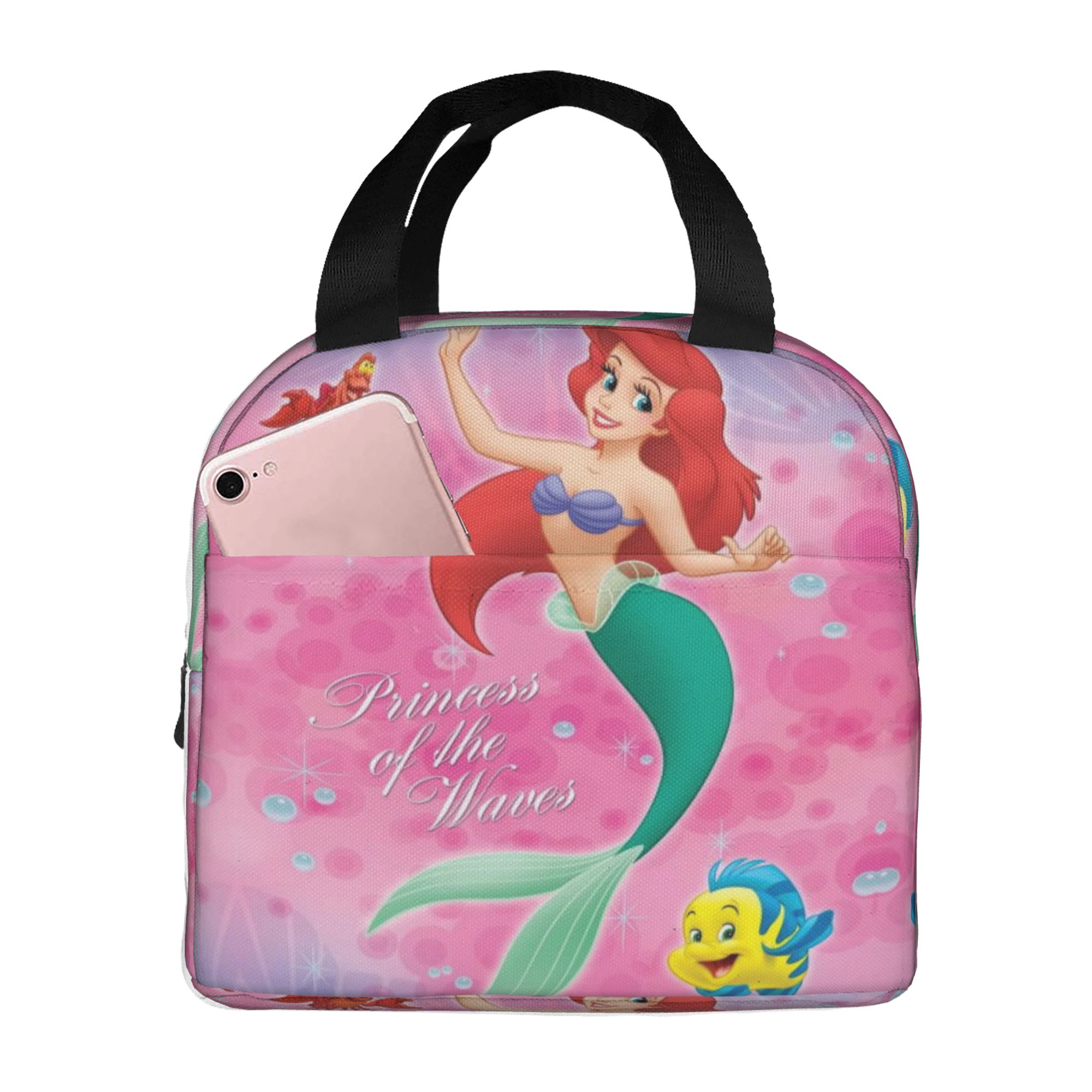 The Little Mermaid Lunch Box Lunch Bag Reusable Insulated Lunch Box Meal Handbag To Keep Food