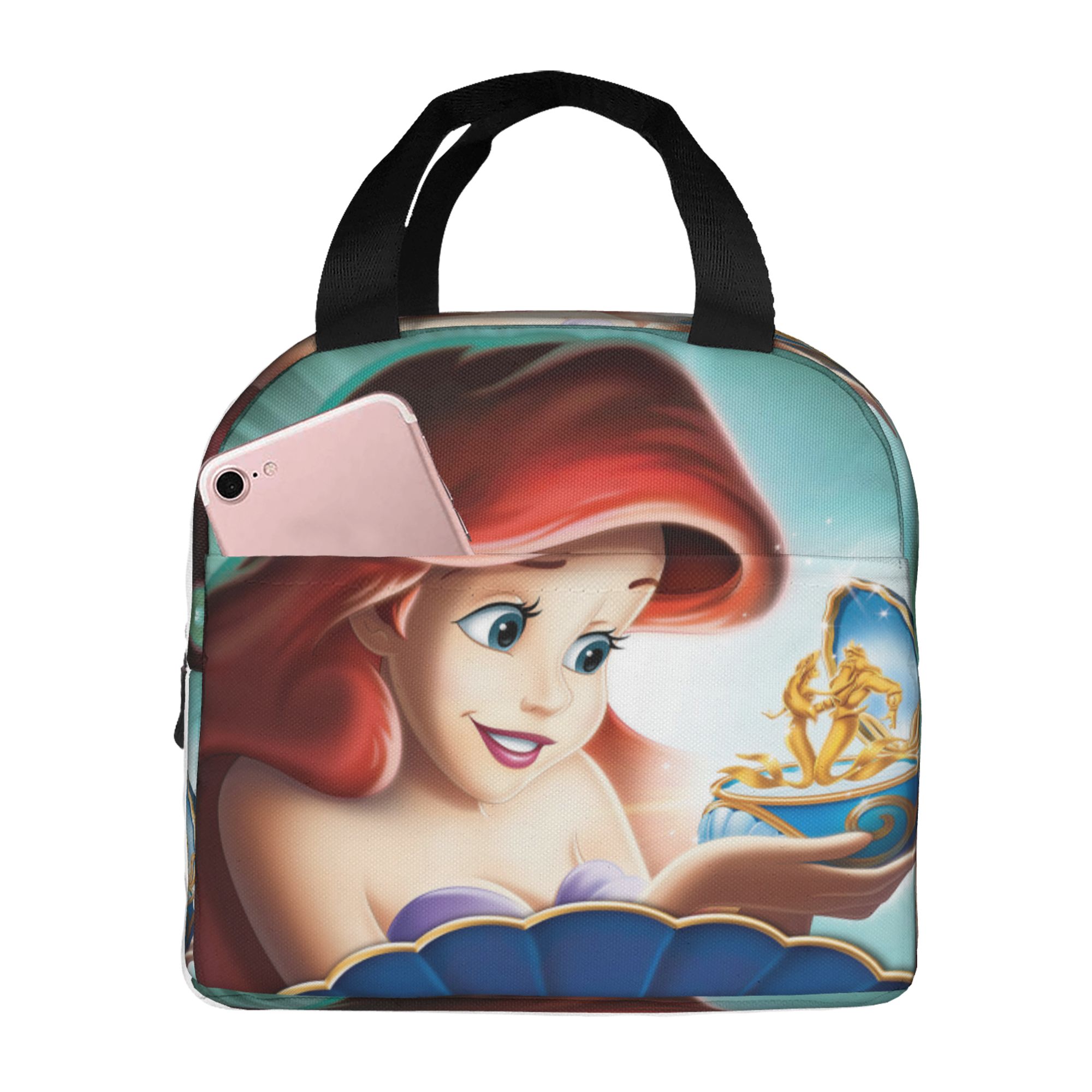 The Little Mermaid Lunch Box Lunch Bag Reusable Insulated Lunch Box Meal Handbag To Keep Food