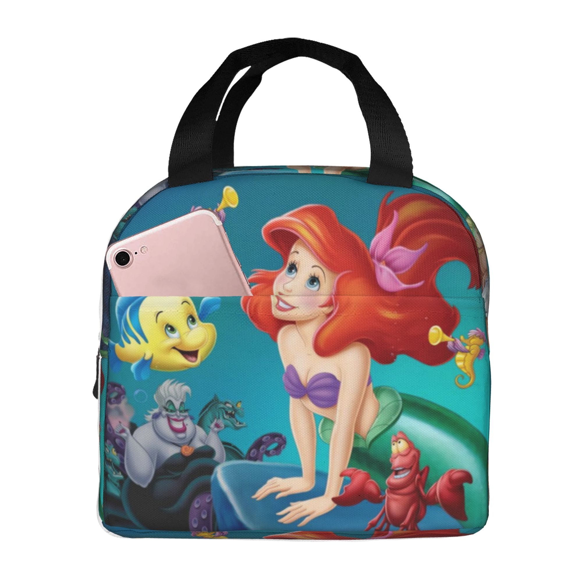 The Little Mermaid Lunch Box Lunch Bag Reusable Insulated Lunch Box Meal Handbag To Keep Food