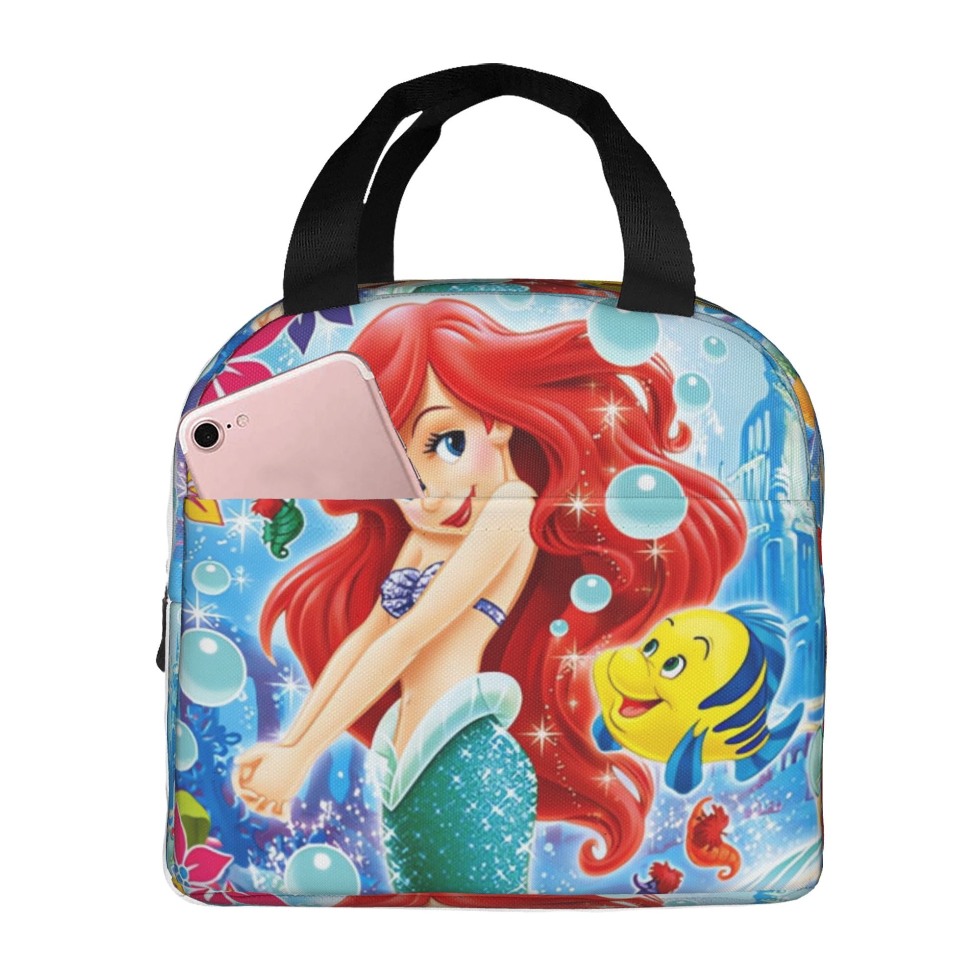 The Little Mermaid Lunch Box Lunch Bag Reusable Insulated Lunch Box Meal Handbag To Keep Food