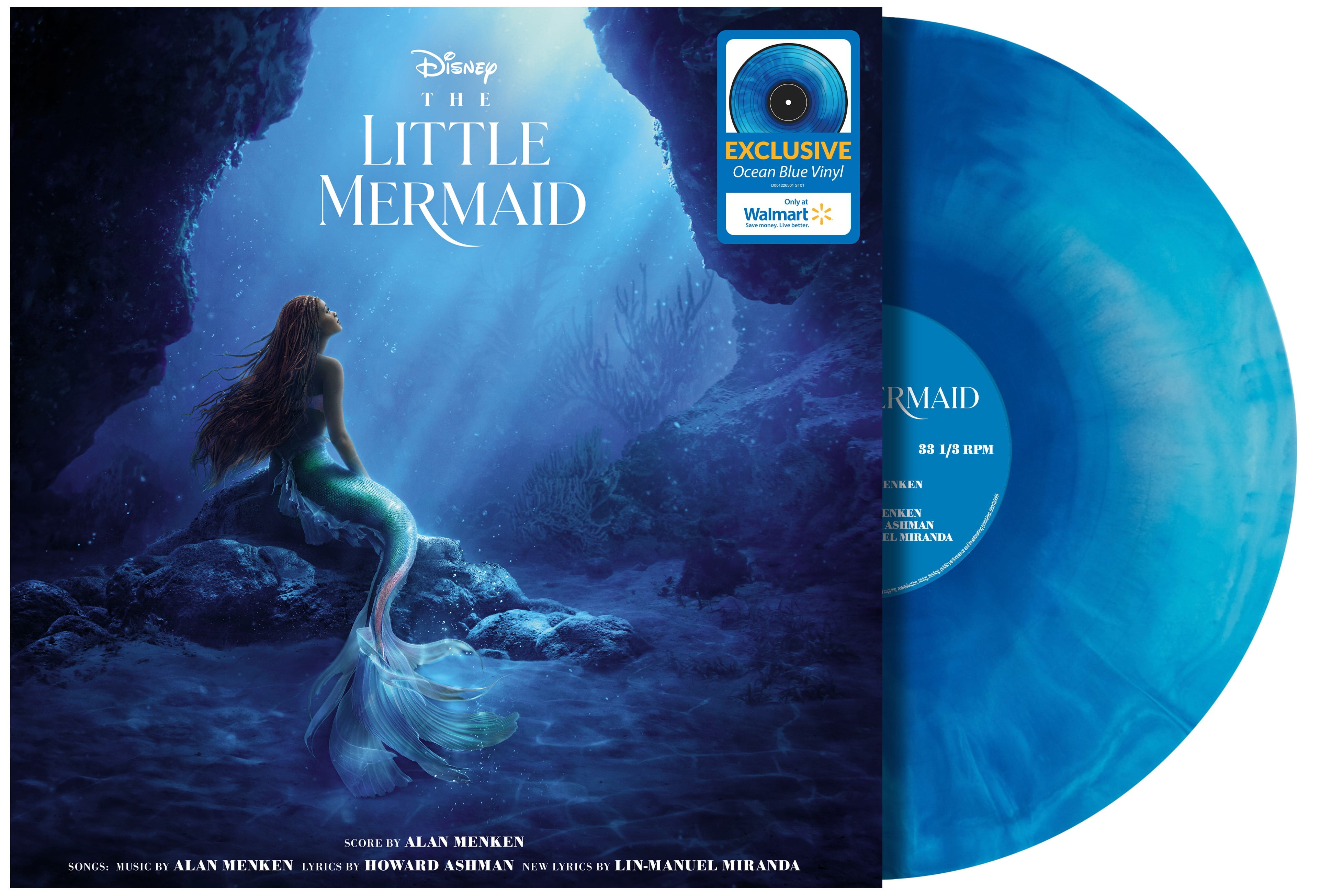 The Little Mermaid Soundtrack Exclusive Ocean Blue Color Vinyl LP