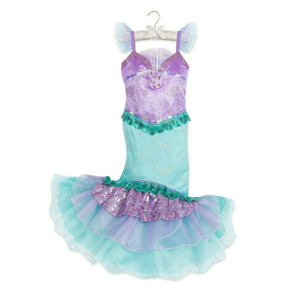 The Little Mermaid Princess Ariel Costume Dress with Sound Kids Girls Size Large 9/10