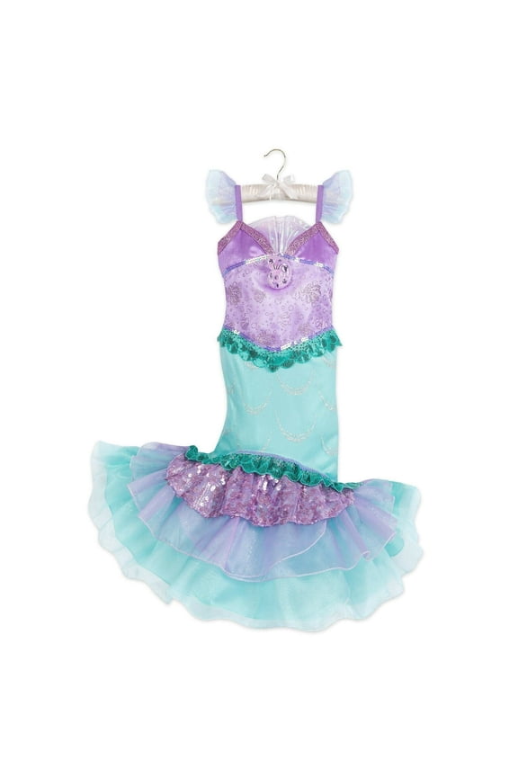 The Little Mermaid Princess Ariel Costume Dress with Sound Kids Girls Size Large 9/10