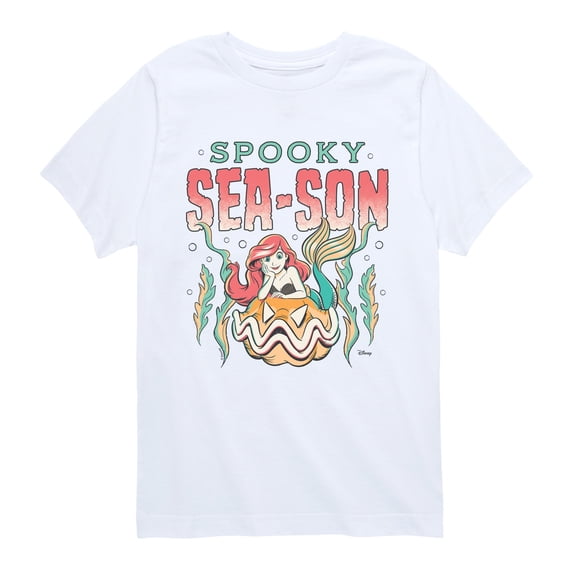 The Little Mermaid - Spooky Season Boys' Short Sleeve Graphic T-Shirt