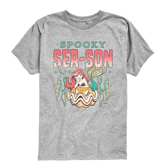 The Little Mermaid - Spooky Season Boys' Short Sleeve Graphic T-Shirt