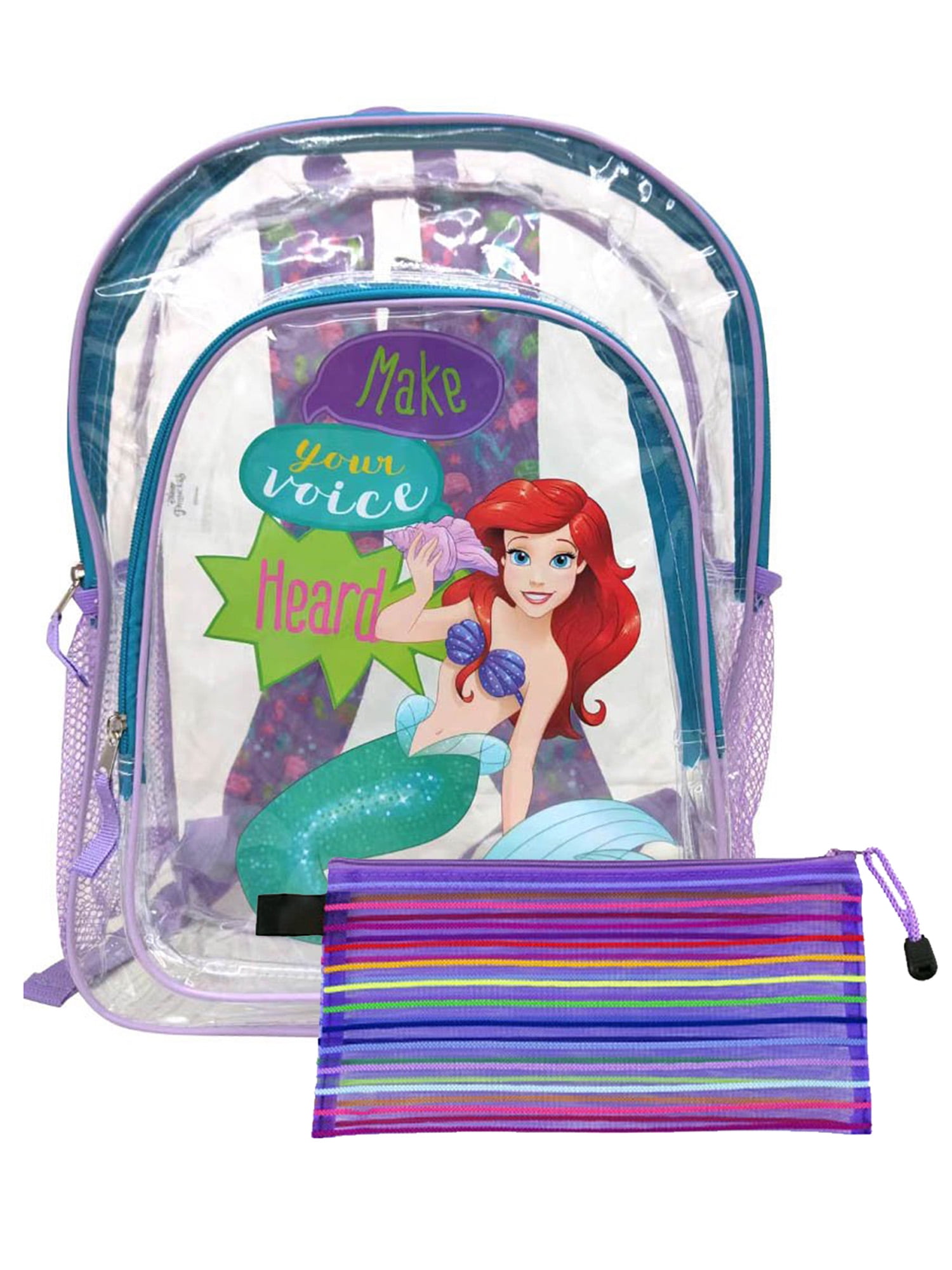 The Little Mermaid Transparent Backpack 16