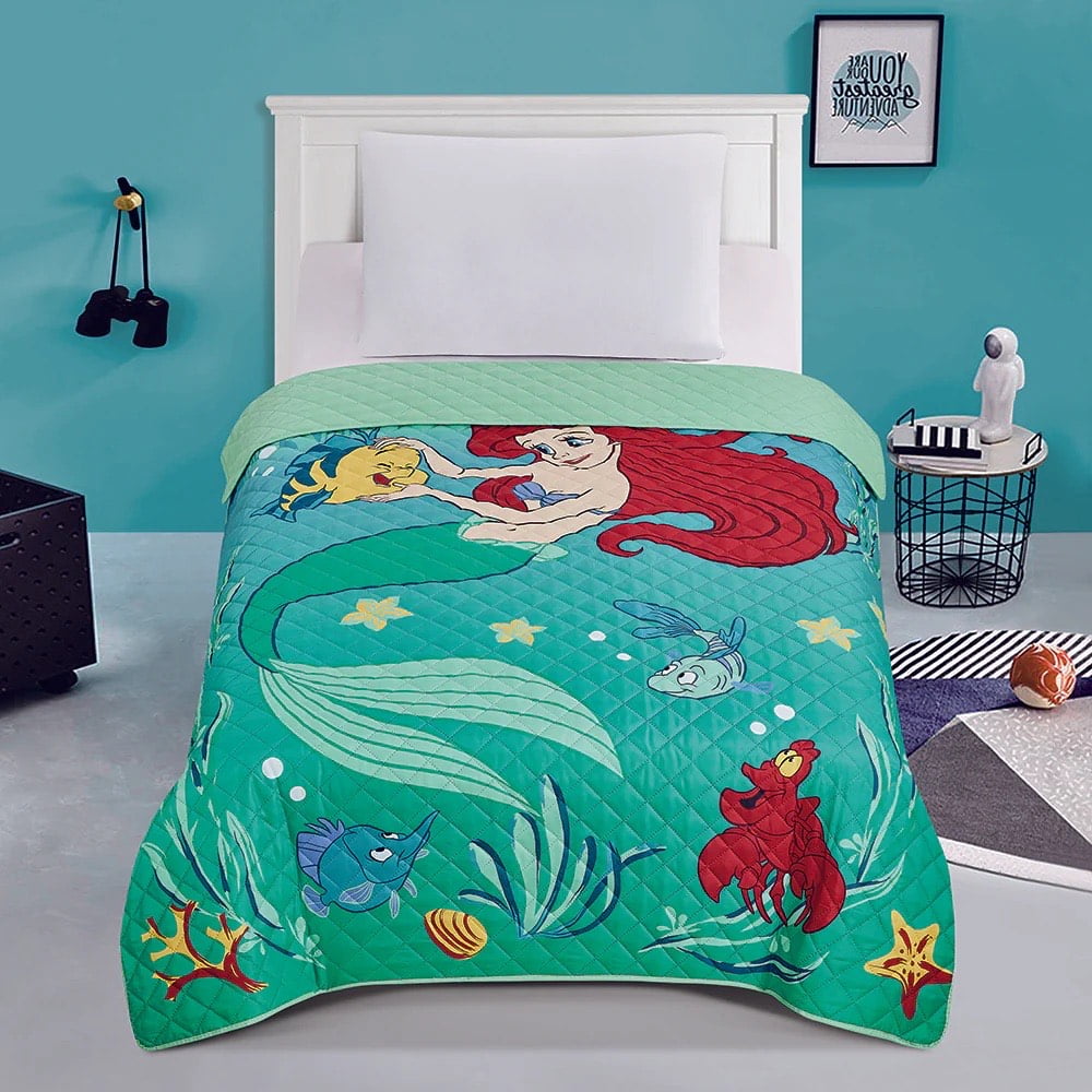 Mainstays Kids fleshly Mint Mermaid Bedding