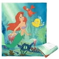 thumbnail image 1 of The Little Mermaid Underwater Friends Disney Kids Silk Touch Throw Blanket, 50 x 60 inches Green, 1 of 5