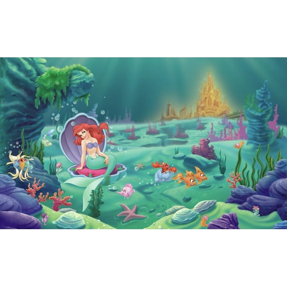 The Little Mermaid XL Spray and Stick Wallpaper Mural