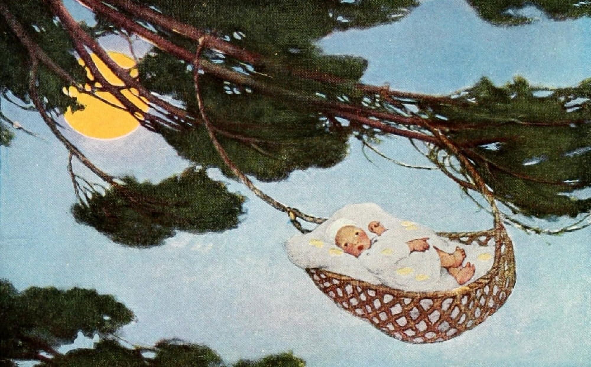 The Little Mother Goose 1918 Hush-a-by baby Canvas Art - Jessie Willcox Smith (18 x 24)
