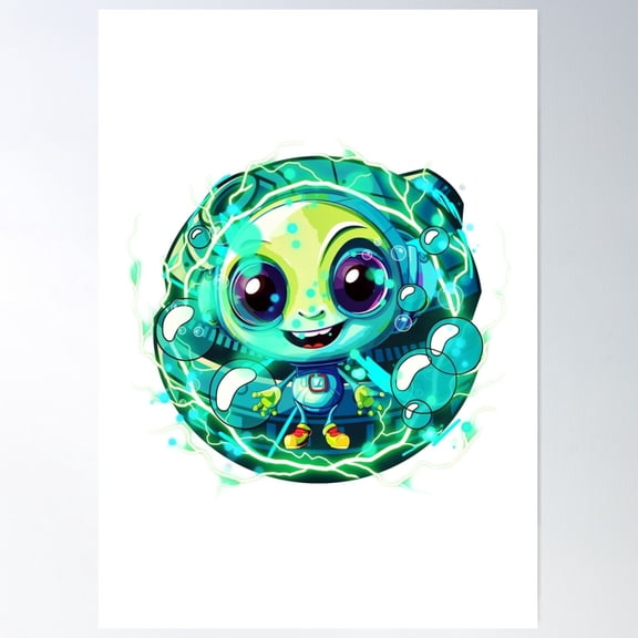 The Little One Of Outer World Poster Wall Art, Modern Wall Decor For Living Room Bedroom, 24x36 UNFRAMED