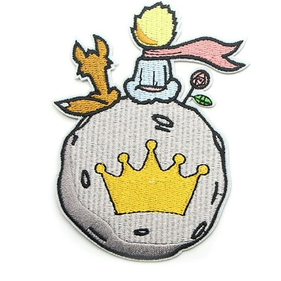 The Little Prince 3 Inches Tall Embroidered Iron On Patch
