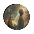 The Little Prince And Rose on in Night Spare Tire Cover