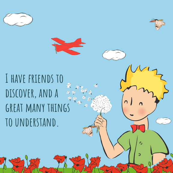 The Little Prince Peel and Stick Wallpaper - EGD X The Little Prince - EGDLP047