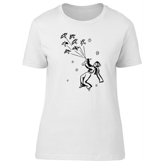 The Little Prince With Birds T-Shirt Women -Image by Shutterstock, Female Large