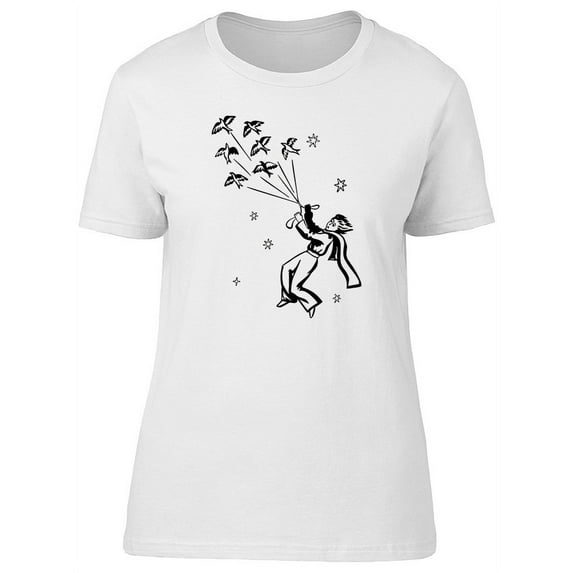 The Little Prince With Birds T-Shirt Women -Image by Shutterstock, Female x-Large