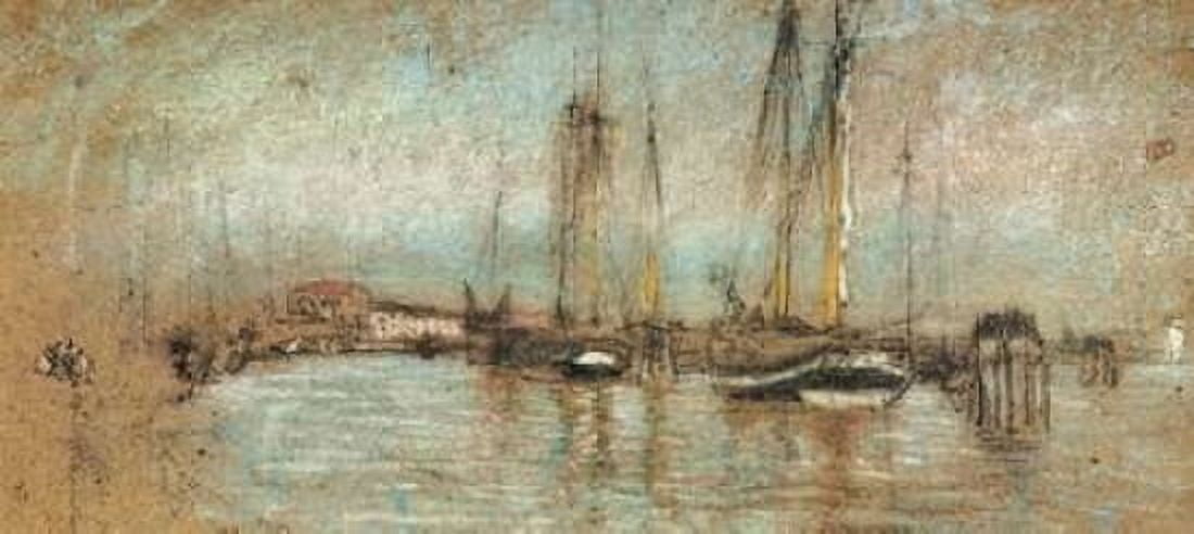 The Little Riva In Opal 1879 Canvas Art - James McNeill Whistler (10 x 20)