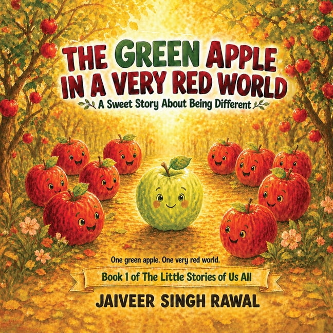 The Little Stories of Us All The Green Apple in a Very Red World: A Sweet Story about Being Different, Book 1, (Paperback)