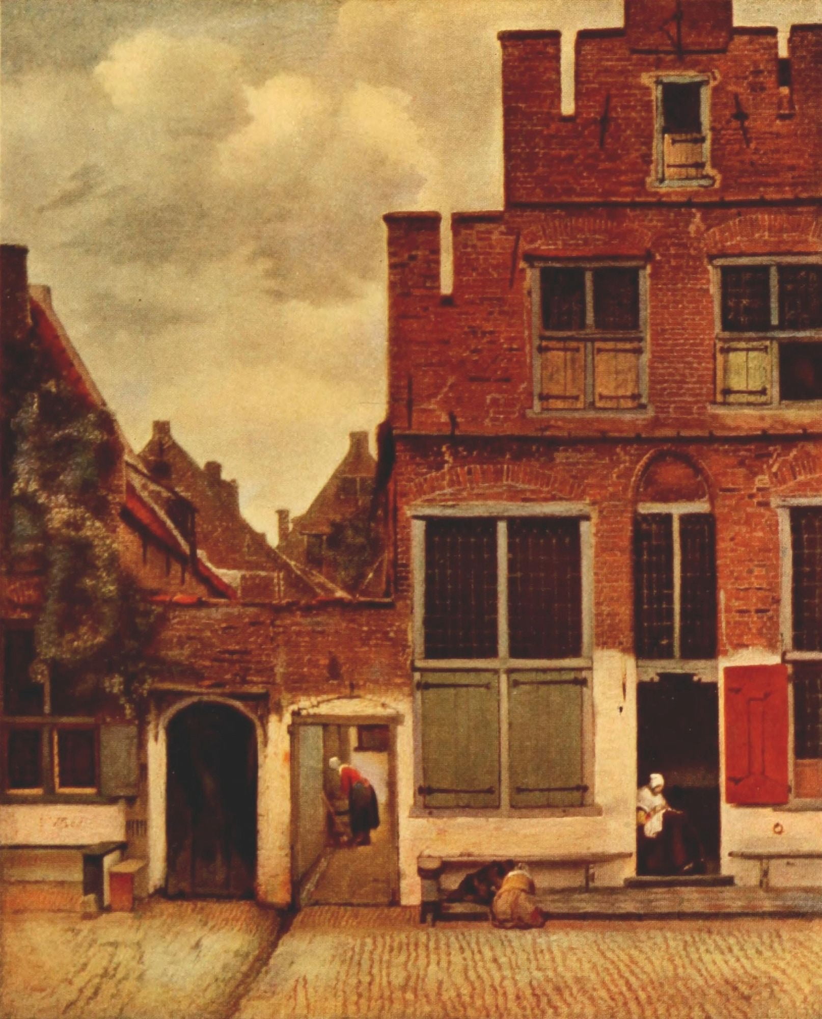 The Little Street in Delft Vermeer 1937 Canvas Art - Johannes Vermeer (18 x 24)