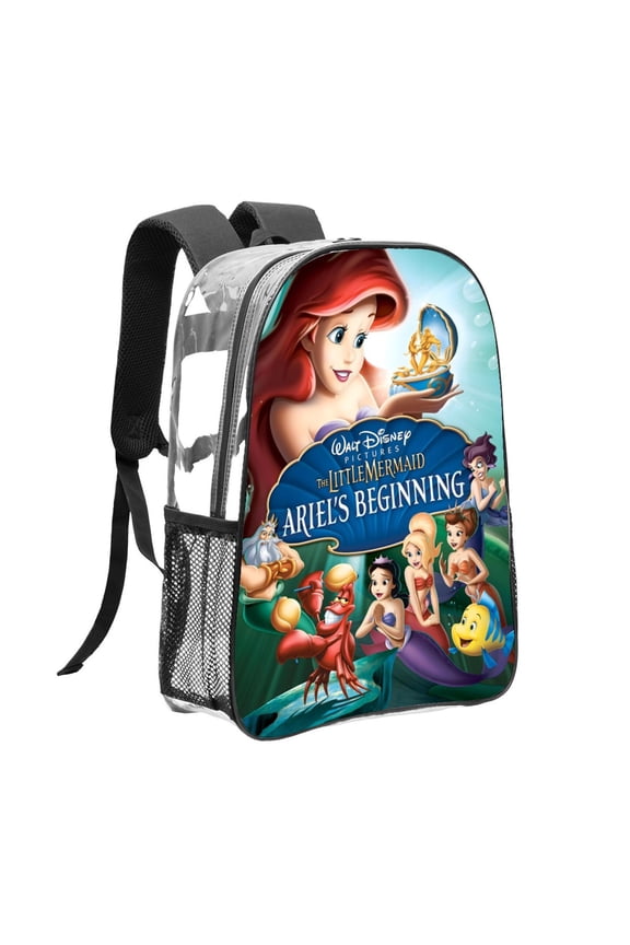 The Littles-theme Clear Backpack Heavy Duty Transparent Bag See Through Bookbag for Work, Sport, College, Travel12.2X16.9"(31X43cm)