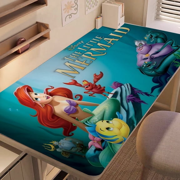 The Littles-themed extra-large Non-Slip Base leather Desk Table mat—versatile for computer desks, dining tables, and more.12"x24"(30X60cm）