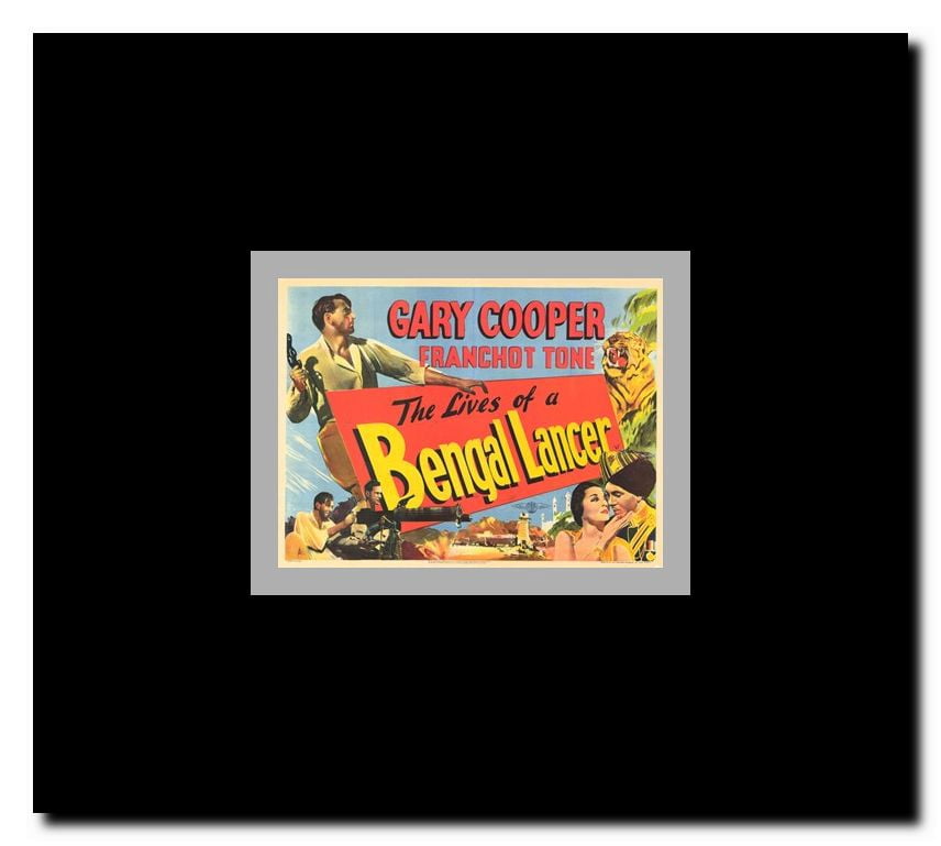 The Lives of a Bengal Lancer Framed Movie Poster