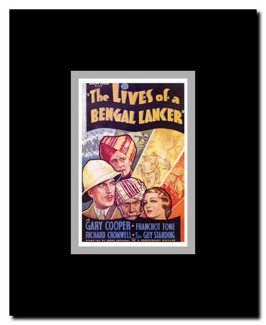 The Lives of a Bengal Lancer Framed Movie Poster