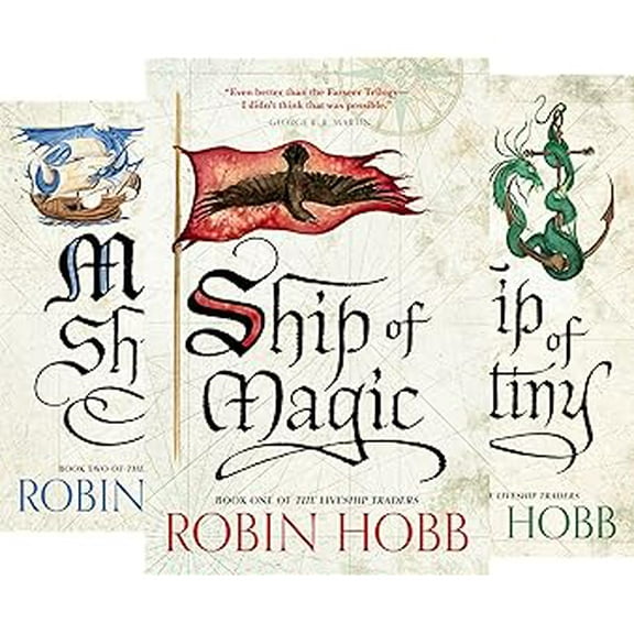 Liveship Traders Trilogy by Robin Hobb: 3 Books Collection Set - Fiction - Paperback