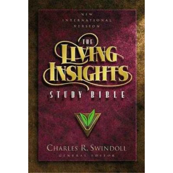 Pre-Owned The Living Insights Study Bible by Dr. Charles R Swindoll Hardcover (English)
