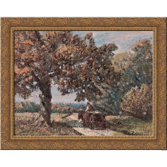 The Load Home 24x20 Gold Ornate Wood Framed Canvas Art by Homer Watson