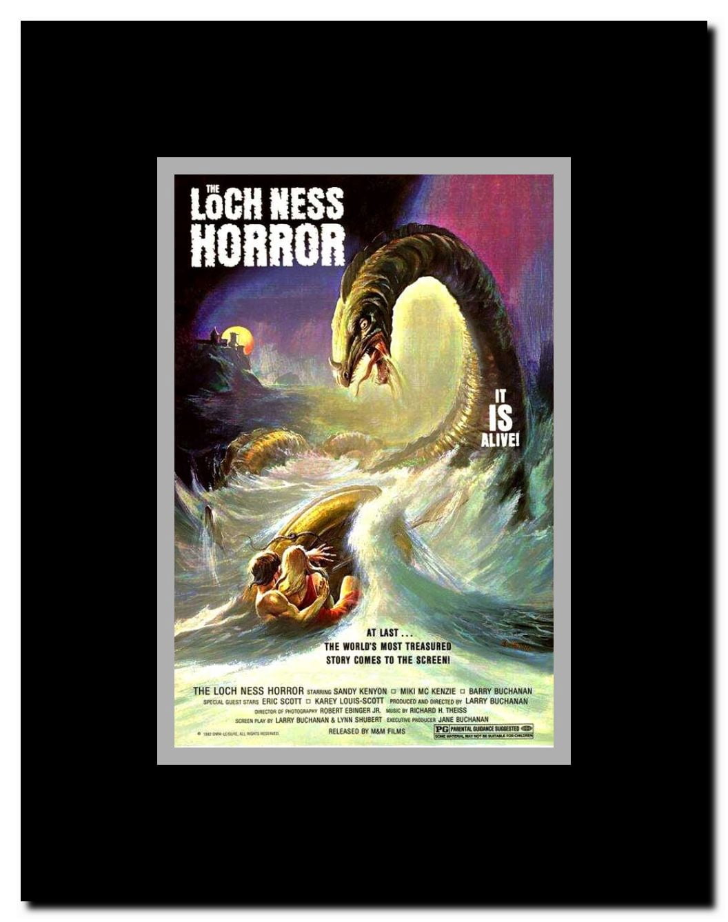 The Loch Ness Horror Framed Movie Poster
