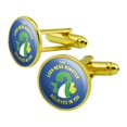 thumbnail image 1 of The Loch Ness Monster Believes in You Funny Humor Round Cufflink Set Gold Color, 1 of 6