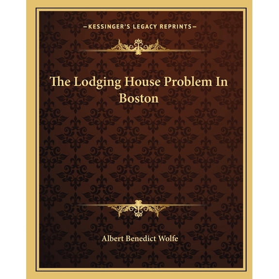 The Lodging House Problem In Boston (Paperback)